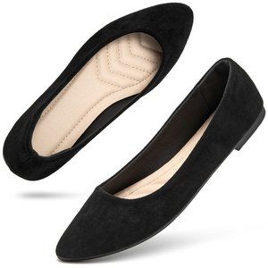Women Flats Shoes Comfortable Slip on BlackS